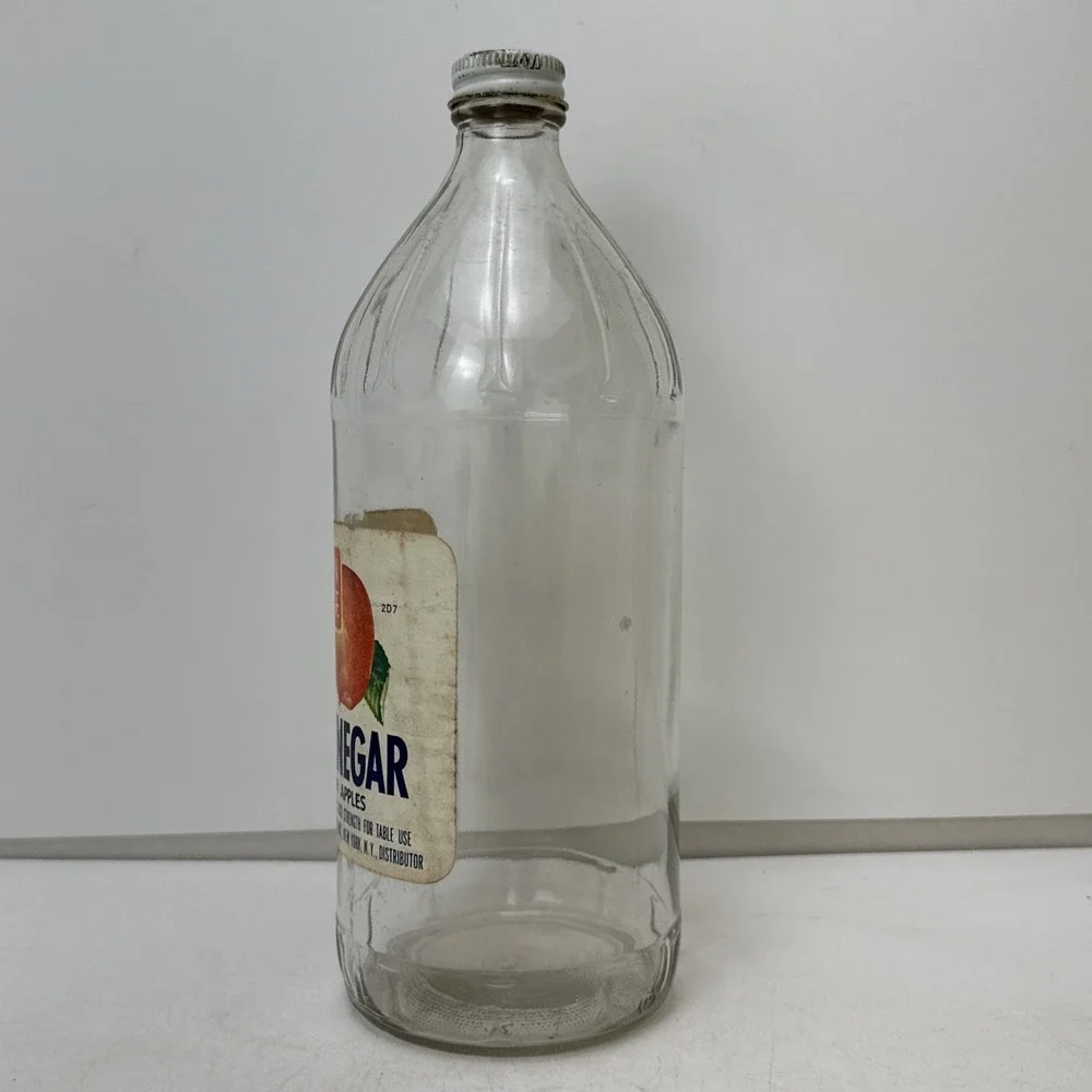 Vintage Ann Page Cider Vinegar Glass Bottle Great Atlantic Pacific Tea New York